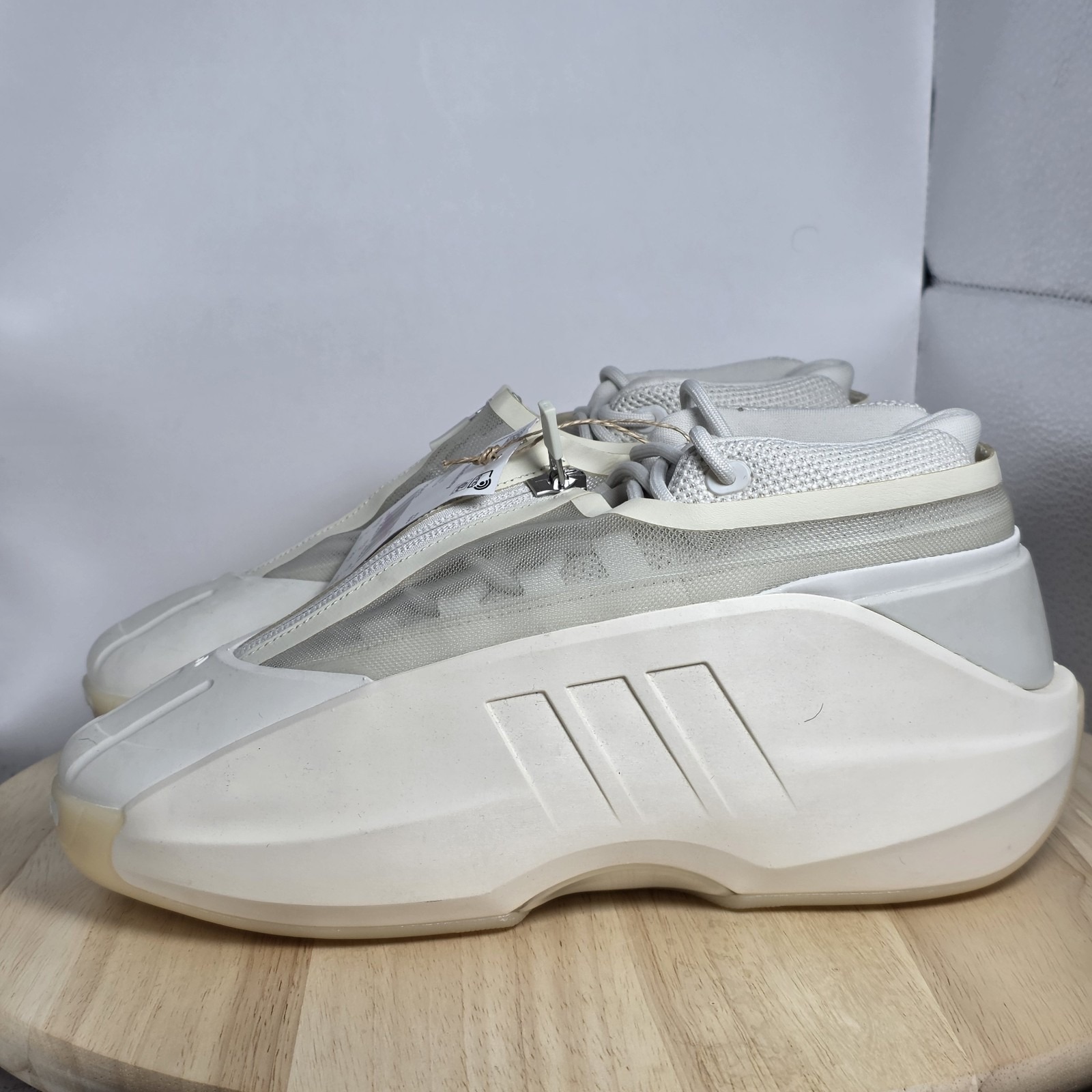 Men's Size 7 - Adidas Chalk White Crazy Iiinfinity Shoe Sneakers Ih2663